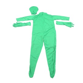 Zunate Green Screen Bodysuit Chromakey Body Suit Full Body Split Design for Photography Film Video Photo Effect, Fit for 160cm to 180cm Height(160cm)