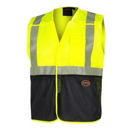 Pioneer Hi Vis Breakaway Vest for Men & Women - High Visibility Class 2 Safety Vest with Pocket - Yellow, Black