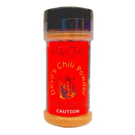 Devil's Chili Powder Ghost Pepper Powder Dried Chili Spice Devil's Chili Wicked Tickle Hot Seasoning