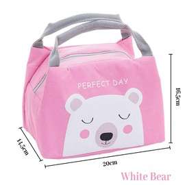 Hillylolly Lunch Bag, Cool Bag, Picnic Bags, Lunch Bag Cute, Lunch Box Bag, Mini Small Insulation Bag, for Women, Adults, Students and Children (Pink)