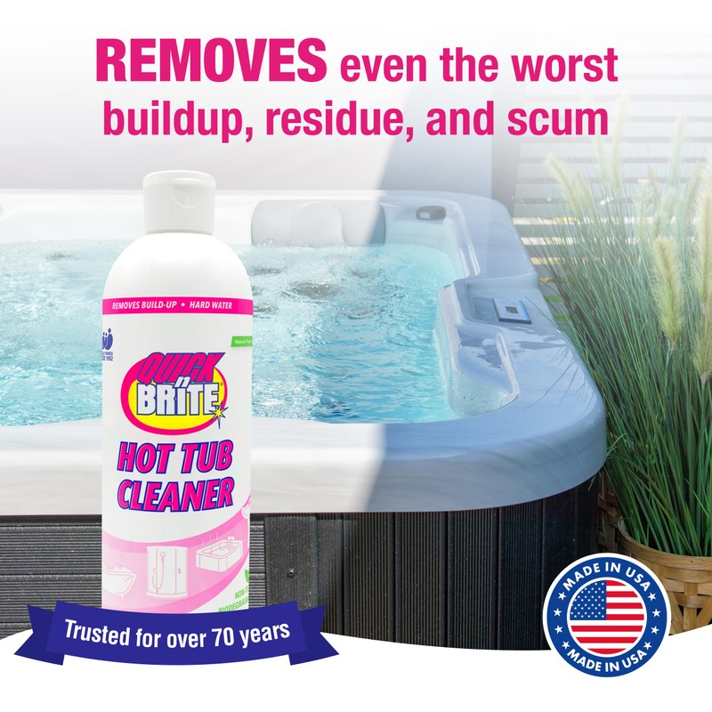Quick 'n Brite Heavy Duty Hot Tub Cleaner - Non-abrasive