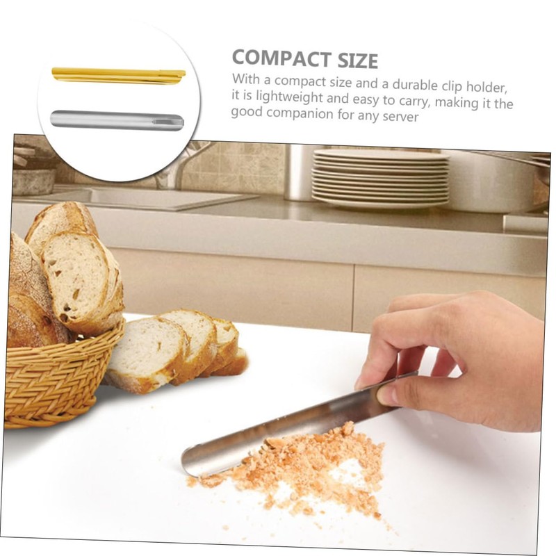TOVINANNA Stainless Steel Crumb Scraper 2 Pieces Tabletop Bread Crumb