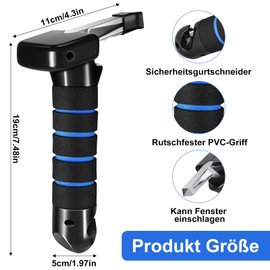 Moorstdel Exit Aid Car Handle for Seniors, Exit Aid Car, Grab Bar for Car, Entry Aid Car, Fits Most Vehicles, Makes it Easier to Get In and Out (Blue)