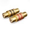 deleyCON 4 x RCA Coupler Set 2 x Black 2
