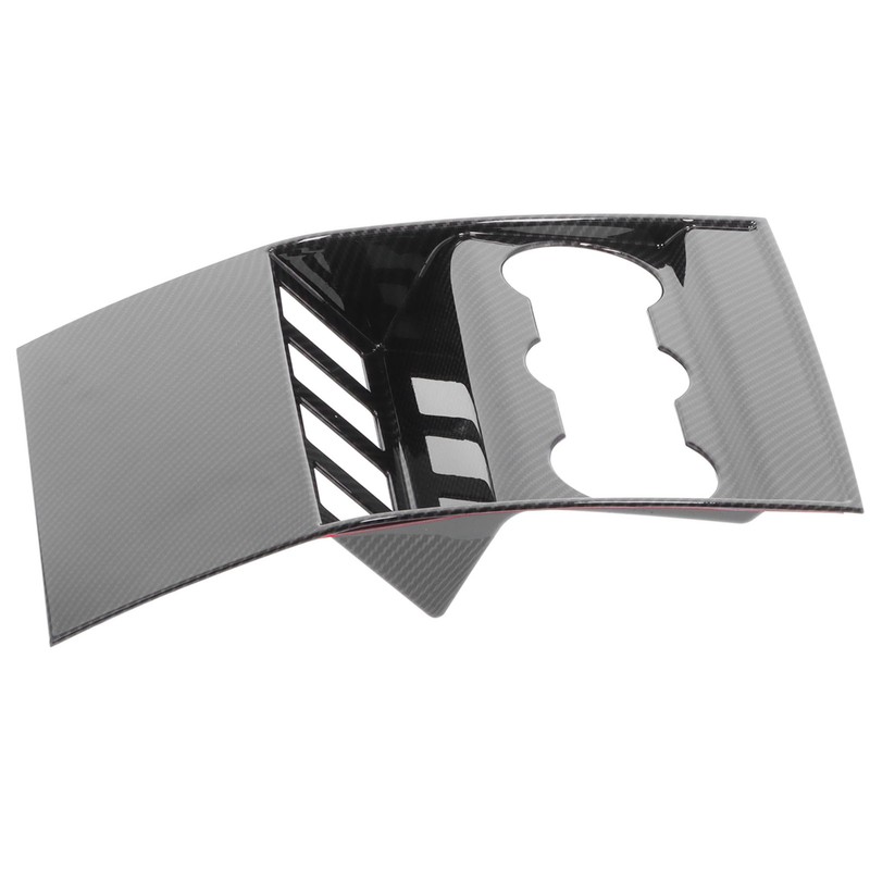 Armrest Box Rear Air Vent Trim Anti Kick Cover Carbon
