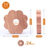 Homode Cedar Blocks for Clothes Storage, 24 Pcs Cedar Rings