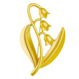 Vintage Bell Orchid Brooch Elegant accessories jewelry Fashionable Bouquet Pins Broach Jewelry for Wedding Party Birthday Banquet Flower Lapel Pin Valentine's Day Mother's Day Gift for Wife Mother