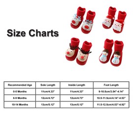 SUNTRADE Baby Newborn Baby Socks Non-Slip Indoor Socks for Boys and Girls, a