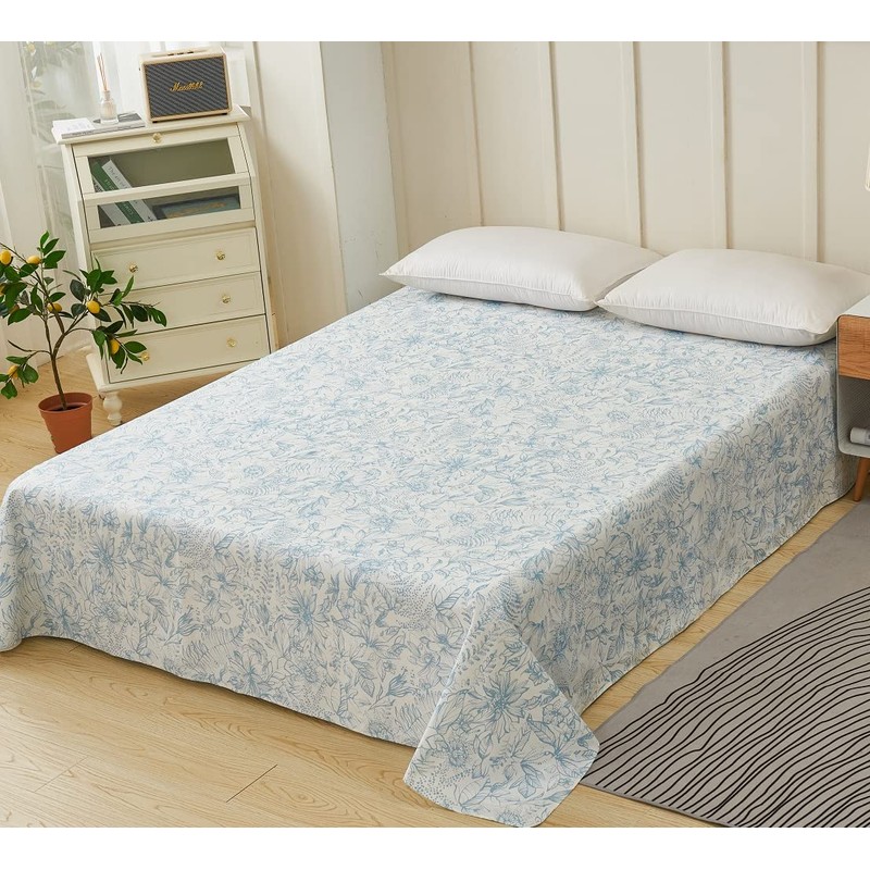 Bed Sheet Single Flat Sheet 59.1 x 98.4 inches (150