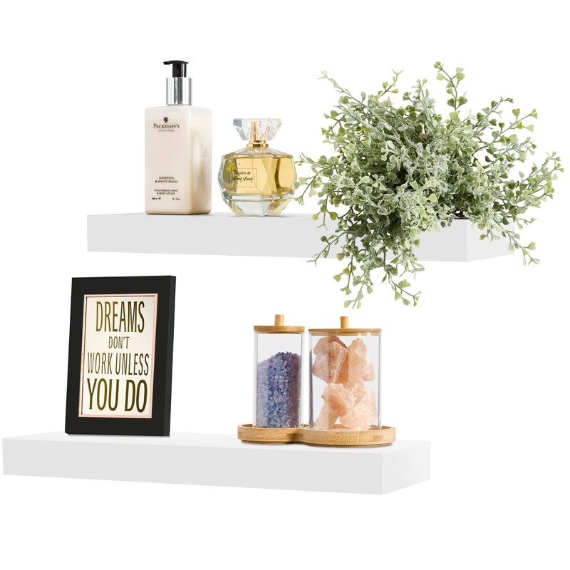 Sorbus Floating Shelves for Wall, Bathroom Shelves Wall Mounted for