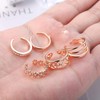 5 Pcs Silver Plated Toe Rings for Women Adjustable Band