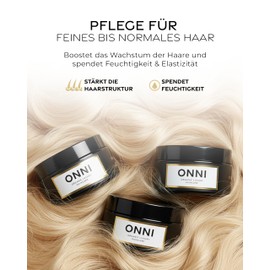 ONNI Hair Mask for Hair Growth 500 ml - Hair Treatment with Follicusan & Caffeine - Hair Growth Mask Nourishes Hair & Scalp - With Moisturising Extracts - Silicone, Paraben & Sulphate Free