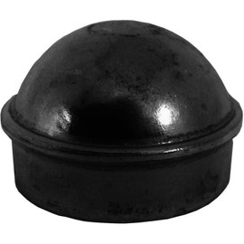 2-3/8" Chain Link Fence Post Cap - Use for 2-3/8" Outside Diameter Post/Pipe - Black Powder Coated Aluminum Chain Link Post Cap