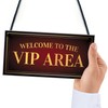RED OCEAN Vip Area Welcome Hanging Home Bar Sign Novelty