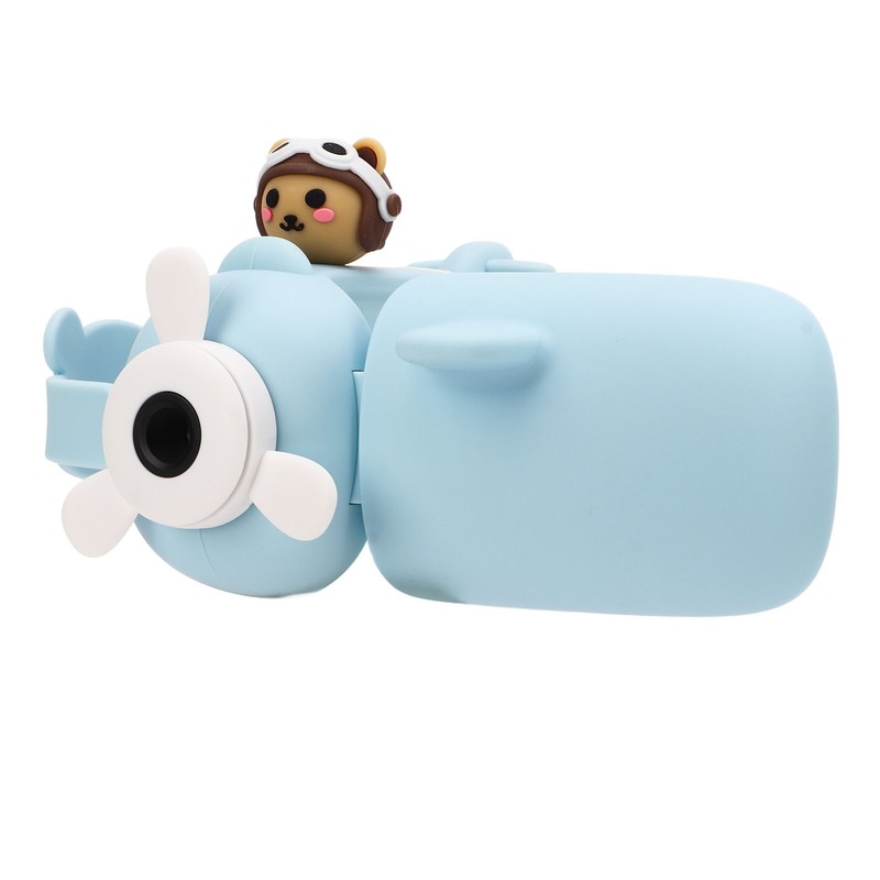 Kids Camera Cartoon Bear Blue Handheld DV 50 Million Dual