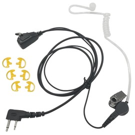 Pdflie Radio Acoustic Tube Surveillance Earpiece Ptt Mic Walkie Talkie Headset Headphone for Icom IC-F24 IC-F24S M25 M72 M88 GM1600 IC F4001 F4011 F3011 F3013 V82 K1 IC-F2000 IC-F2000S 4001 v86