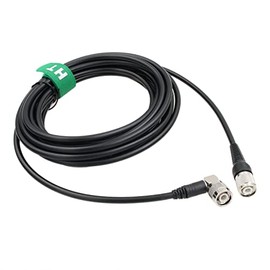 HangTon Antenna Radio Coaxial Cable 50 Ohm TNC to TNC Right Angle RF Signal Low Loss RG223 PVC Black Jacket 4M