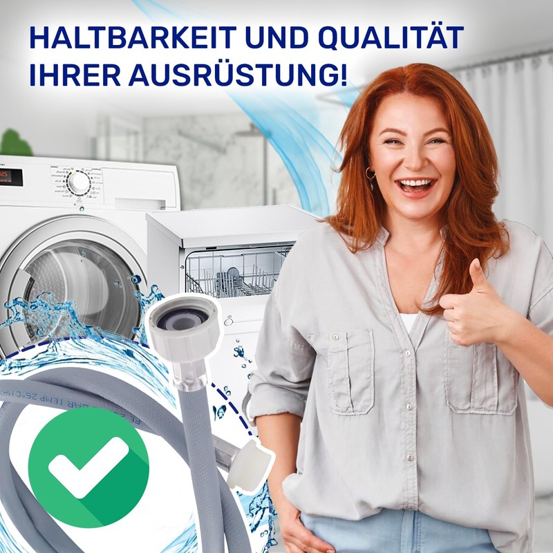 Inlet Hose Extension for Washing Machine and Dishwasher 2.5 m