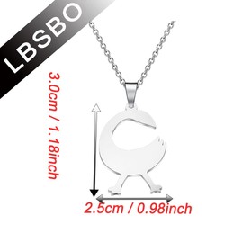 CENWA Stainless Steel Akofena Adinkra Symbol Pendant Necklace/Sanfoka necklace/Dwennimmen Necklace for Men and Women (Sankofa N)