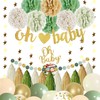 Greenery Baby Shower Decorations, Oh Baby Banner, Tissue, Paper Lanterns,