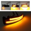 dreamrefit 2PCS Sequential LED Side Mirror Lamp Turn Signal Light