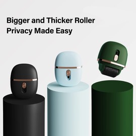 Lomil Identity Protection Roller Stamps 2 Pack - Confidential Roller Stamp with 4 Refills - Wide Identity Theft Protection Stamp for ID Blockout, Privacy & Security(Black+Blue)