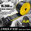 KJE 2 Pack Reflective 4 Inch Straps for Flatbed Trailer,