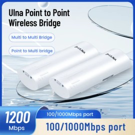 ULNA Point to Point CPE Wireless Bridge 5.8G 3KM Gigabit Port Internet WIFI Extender