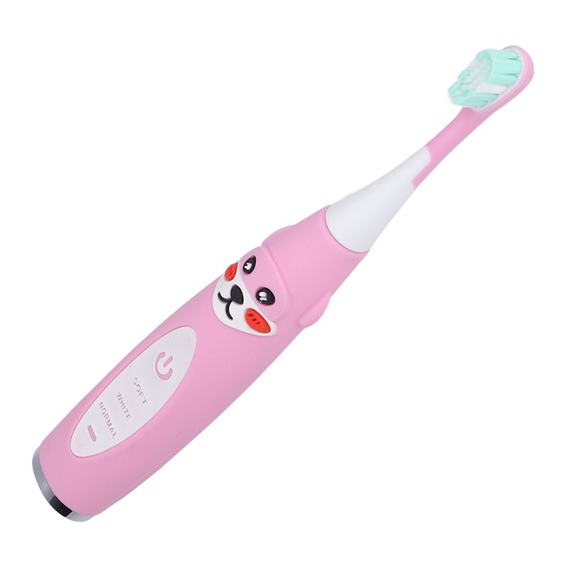 Kids Electric Toothbrush Sonic Smart Timer Cartoon Shape Soft IPX7