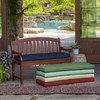 Arden Selections Outdoor Bench Cushion, 46 x 17, Rain-Proof, Fade