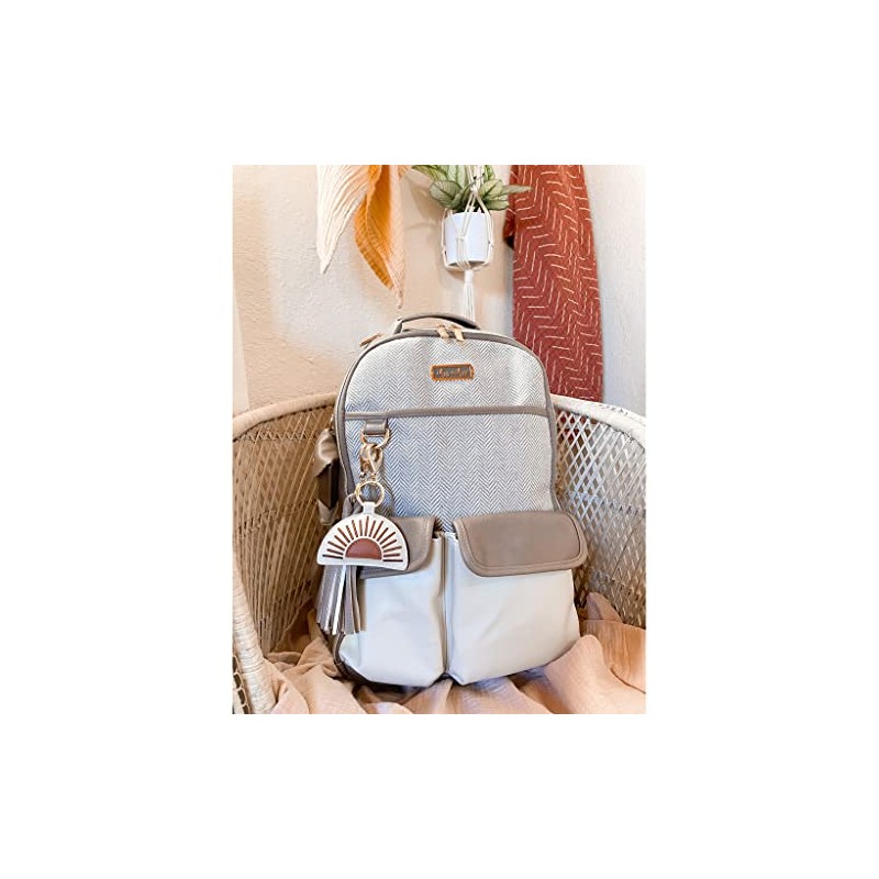 Itzy Ritzy Puffy Diaper Bag Charm, Purse Charm and Keychain;