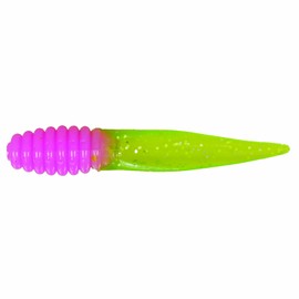Bobby Garland Slab Slay'r Crappie Baits-Pack of 12 (2-Inch, Pink/Green), Electric Chicken