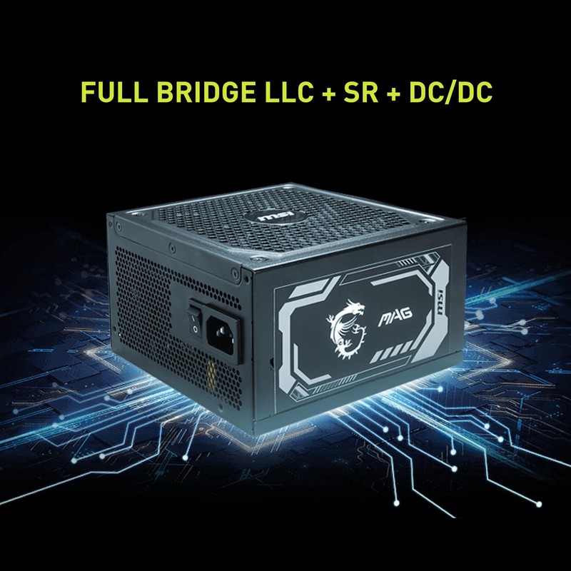 MSI MAG A1000GL PCIE 5 Gaming Power Supply - ATX