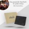 Baur Men's Genuine Leather Wallet with RFID Protection, Landscape Format,