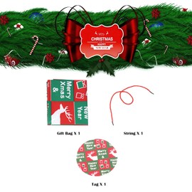 ysmile Oversized Gift Bag for Christmas, Extra Large Christmas Plastic Bag, 60 Inch Jumbo Gift Bag Holiday Present Wrap Big bag