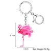 WEVENI Inspirational Flamingo Gifts for Women Girls Pink Flamingo Keychain