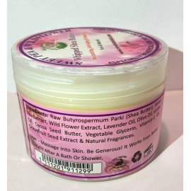 Mine Botanicals Sweet Pea & Wild Flower Whipped Shea Butter 8 oz