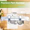 RUHUALIFE Dryer Washer Door Hinge with 4 Pin Caps Front