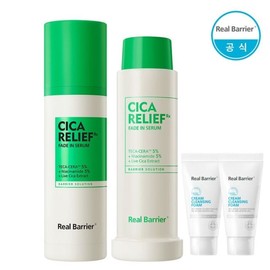 Real Barrier Cica Relief Rx Fade-In Serum 50ml + Refill 50ml (+ Foam 15g x 2) / 리얼베리어 시카릴리프Rx 페이드인 세럼 50ml+리필 50ml (+폼15gx2개)