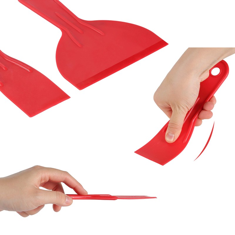 Bates 6 Pack Plastic Putty Knife Set - Paint Scraper,