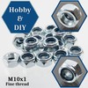 AERZETIX - Set of 20 locking nuts M10x1mm hexagonal with