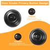 KAMOTA Privacy Door Knobs, 5 Pack Matte Black Heavy-Duty Door