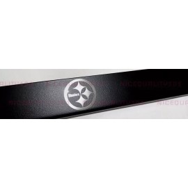 BLVD Pittsburgh Steelers Laser Engraved Etched Stainless Finished License Plate Frame