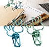100 Pcs Cute Binder Clips Multipurpose Cartoon Rabbit Shape Blue