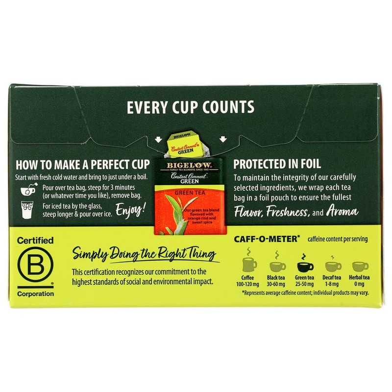 Bigelow Constant Comment Green Tea Bags - 20 ct -