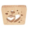 Wooden 3D LED Light Valentine's Day Hollow Hearts Shape Style