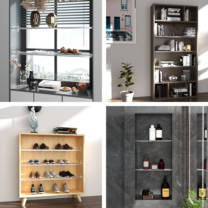 SOFRON Expandable Closet Shelves Organizers, Adjustable Shelf for Cabinet Rack
