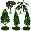 EXCEART 5pcs Miniature Garden Model Tree Tabletop Mini Figure Multi-function