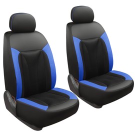 GIANT PANDA Front Seat Cover for Nissan, 3D Air Mesh Car Seat Covers Custom Fit Nissan Rogue Altima Sentra Versa Kicks Frontier Murano Pathfinder Maxima (Blue) 2-Pack