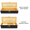 Libreshine Black 18 Inch Plastic Wrap Dispenser with Slide Cutter